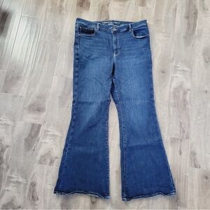 American Eagle super high rise flare jeans women's size 18 regular